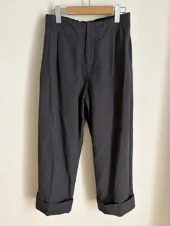 MORRIS&SONS 裾ダブルリネン混パンツ　チャコールグレー？のサムネイル
