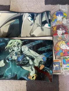 一番くじ　ジョジョ　ラバーチャーム　タオル　ステッカー