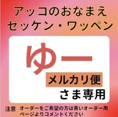 ゆーさま専用 おなまえゼッケン アイロン接着 №7449