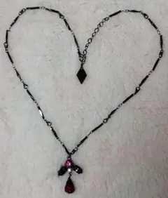 クロス型ストーンネックレス　ATELIER SAB