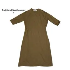 トラディショナルウェザーウェア　半袖　五分袖　ワンピース　日本製　S