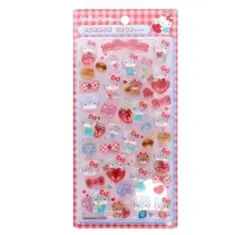 【正規品】サンスター文具 ボンボンドロップシール　ハローキティ　赤