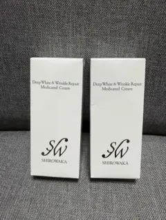シロワカ ディープホワイト＆リンクルリペア メディケイティッドクリーム 2個