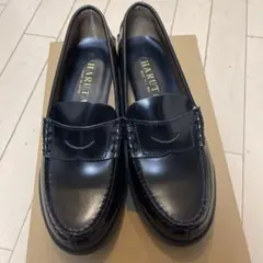 HARUTA ブラックレザー ローファー 23.5 本革