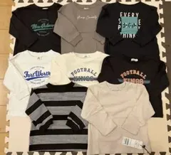 【新品あり】保育園着 ロンT 長袖Tシャツ 男の子 8点セット