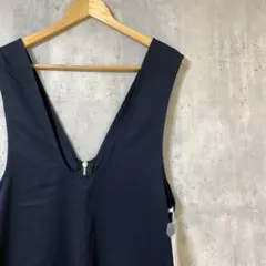 新品　FASHION CLASSIC オールインワン　サロペット　ネイビー　M