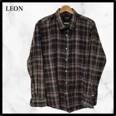 【フォロー割あり‼️】LEON ネルシャツ　LL チェック　メンズ　秋服