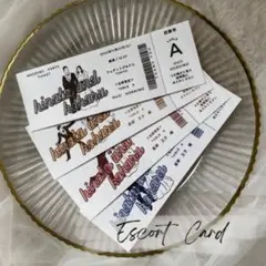 エスコートカード L ウェディング 結婚式 席札 ペーパーアイテム