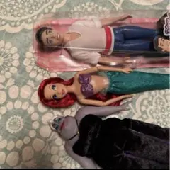 ディズニープリンセス　ドール　アリエル　アースラ　ヴィランズ人形