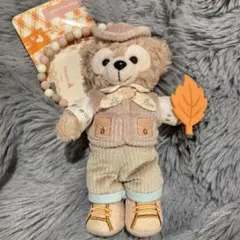 香港ディズニー ぬいぐるみキーチェーン ダッフィー 秋日シリーズ