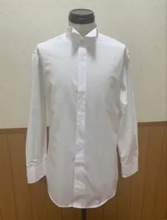 ホワイト 長袖 タキシード用シャツ