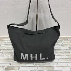 MHL.エムエイチエルヘビーコットンキャンバスバッグ 定番ロゴバッグ