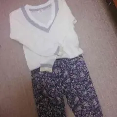 ローリーズファーム＊花柄スキニー