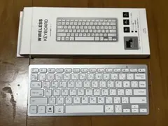 ワイヤレスキーボード 日本語配列 シルバー