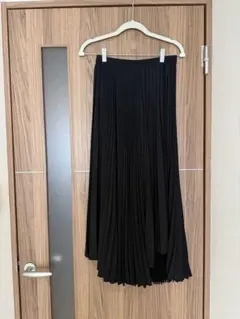 Theory ブラック プリーツロングスカート
