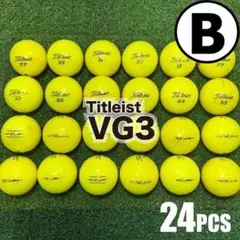 【B08】Titleist VG3 黄 年式混合 ロストボール 24球
