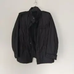ブラックナイロンジャケット