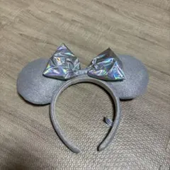 シルバー ミニー耳カチューシャ