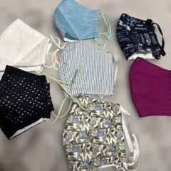 ハンドメイド　マスク　インナーマスク　小さめ　子供　レース　柄物　ガーゼ　薄手のサムネイル