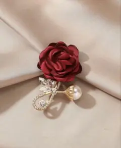 1/17まで！◎ブライダルブローチ　コサージュ　バラ　薔薇