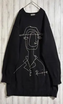 Yohji Yamamoto pour homme 宮沢りえ 刺繍セーターのサムネイル