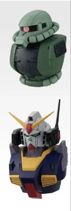 一番くじ「機動戦士ガンダム」D賞 MSヘッドマグネット4点セット