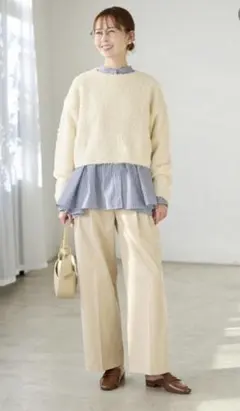 ROPE' PICNIC ロペピクニック チノライクタックパンツ ベージュ