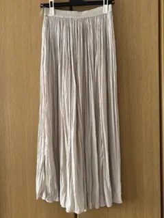 ユニクロ　ガウチョパンツ　ベージュ