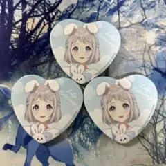 学園アイドルマスター 学マス 葛城リーリヤ ハート缶バッジ 3個 GiGO