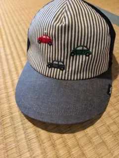 familiar ベビー帽子 ストライプ柄 53-55cm