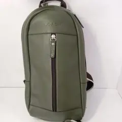 極美品 COACH ボディバッグ ヘリテージ F70811 レザー グリーン 極美品 COACH ボディバッグ ヘリテージ F70811 レザー グリーン