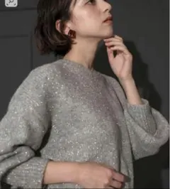 オペークドットクリップ ニット