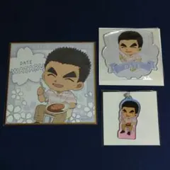 名探偵コナン☆コナンカフェ☆ミニ色紙＆コースター＆キーホルダー ３点セット