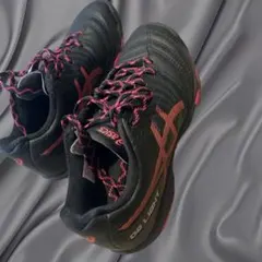 ASICS キッズ　フットサルシューズ ブラック/ピンク