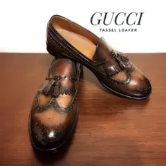 GUCCI グッチ　ロングウィング キルト タッセルローファーのサムネイル