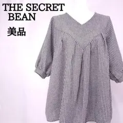 【美品】THE SECRET BEAN チェック チュニック ブラウス 7分袖
