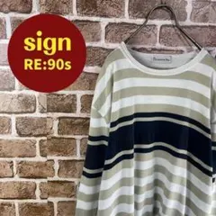 90's サンタフェ　レトロ　ボーダーニット　激レア