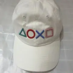 PlayStation シェイプス 刺繍キャップ ホワイト