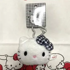ハローキティ フェイス型マスコット ボムギュ カラビナ ぬいぐるみ