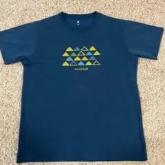 半袖Tシャツ 160 モンベル ブルーグリーン 山並み WIC.T
