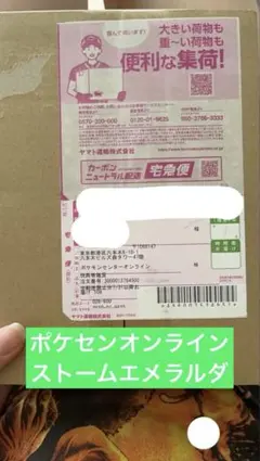 外箱未開封 ポケセン産 ストームエメラルダ シュリンク付き納品書付き
