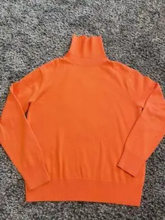 【美品】ユナイテッドアローズ　オレンジ タートルネック セーター