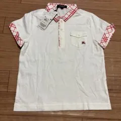 【新品タグ付】定価11150円 バーバリーロンドン 半袖ポロシャツ 130A