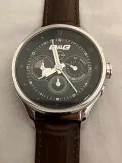 値下げ 稼働★D＆G SPORT PRO メンズ QZ腕時計 電池、革ベルト新品のサムネイル