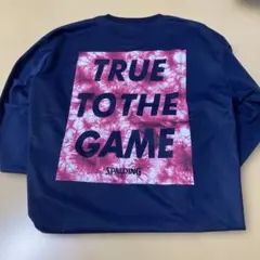 未使用！スポルディング　バスケットボールウェア　ロンT Mサイズ　ネイビー