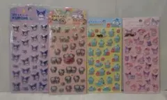 サンリオ　ぷくっとシール　クロミ　キティ　ハンギョドン　マイメロ