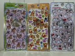 【正規品】プチドロップステッカー　バンビ、101、プーさん　3枚セット