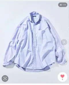 NAUTICA ノーティカ B.D.シャツ　ネイビー　Lサイズ