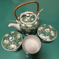 有田焼　明国窯火 急須・湯呑セット