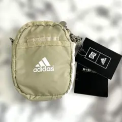 新品タグ付き☆adidas アディダス　ゴルフ　ラウンドポーチ　ベージュ
